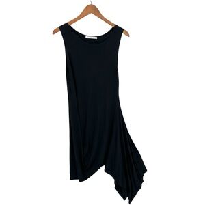 PERUVIAN CONNECTION Dress Sleeveless Scoop Neck Modal Black